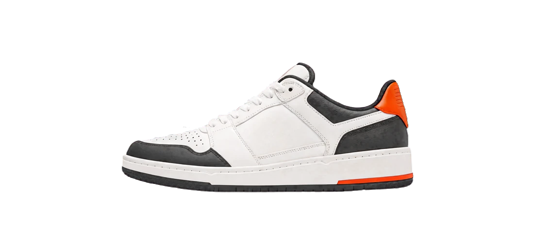 HALLE 9 Signature Sneaker — Drop 01, schwebend & drehend